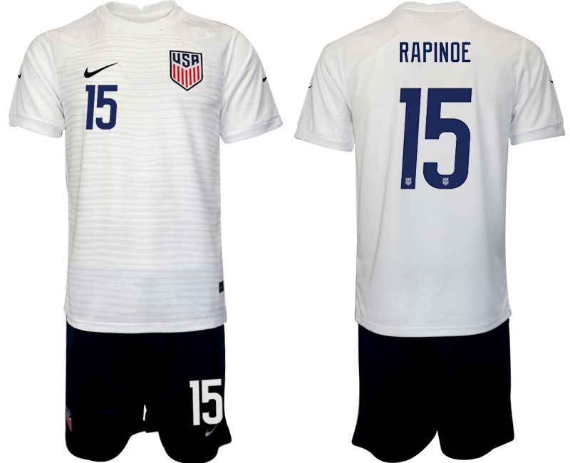 Men 2022 World Cup National Team United States home white 15 Soccer Jersey